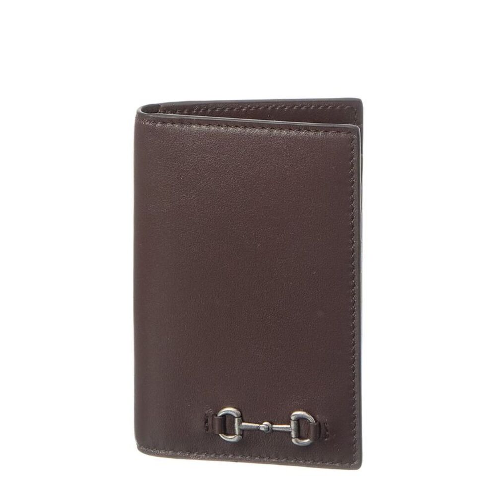 Gucci Horsebit Leather Wallet, Brown
